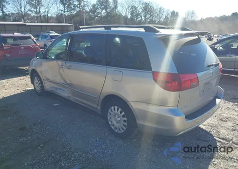 2004 Toyota Sienna Le z USA, uszkodzony, nr VIN 5TDZA23C74S029875